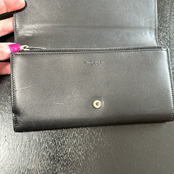 YSL Authentic Saint Laurent Studded Long Wallet - Picture 5 of 16
